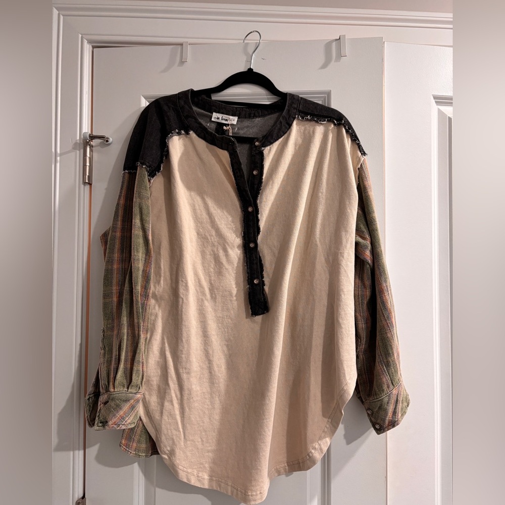 In Bloom LS oversized shirt